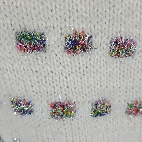 {Anthropologie} Moth Metallic Check Sweater - Picture 9 of 12